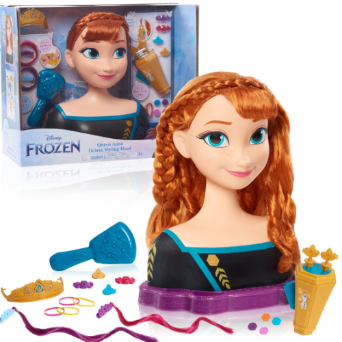 Brand: Disney Frozen Disney’s 2 Queen Anna Deluxe Styling Head, 18-pieces, By Just Play