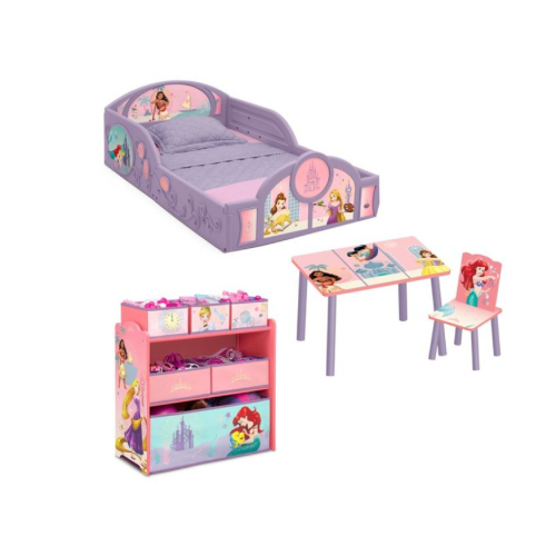 Disney Princess 4-Piece Room-in-a-Box Bedroom Set by Delta Children