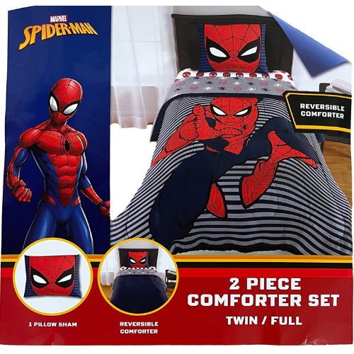 Jay Franco Spider-Man Reversible 2 Piece Comforter Set Twin/Full