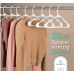 Sharpty Long-Lasting Slim White Hangers