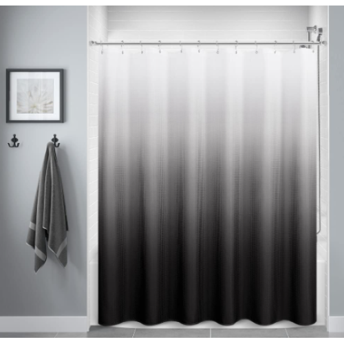 Studio 3B Benji Ombre Shower Curtain - Granite Gray 