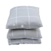 Simply Essential 3-Piece Windowpane Plaid Throw Blanket Feather Pillow Bundle