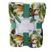 Tropical Paradise Flannel Throw Blanket. Palm & Tiger Print