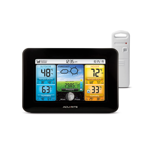 AcuRite Home Weather Station with Color Indoor Weather Station Display and Indoor Outdoor Thermometer