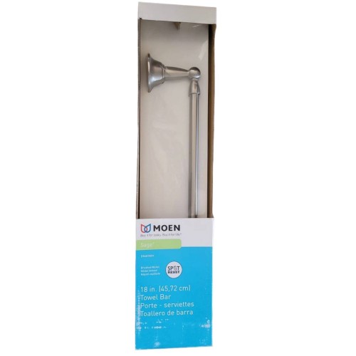 Moen Sage Brushed Nickel Towel Bar 18 In. L Brass