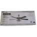 Concord Fans 52RIC5EST, 5 Black/Rosewood Blades Ceiling fan, Stainless Steel