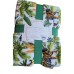 Tropical Paradise Flannel Throw Blanket. Palm & Tiger Print 50 × 60"