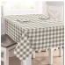 Laura Ashley Easy Care Tablecloth Light Brown White Plaid 