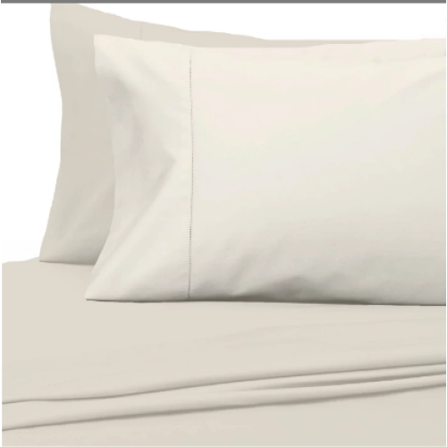 Everhome Egyptian Cotton 700-Thread-Count King Flat Sheet in Bright White