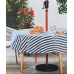 Everhome Outdoor Umbrella Tablecloth Blocked Stripe 70" Round