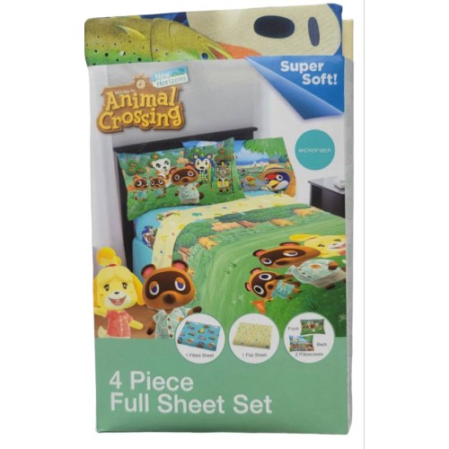 Animal crossing 4 piece full sheet set