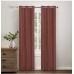 Wamsutta® Collective Asher Chambray 84" Blackout Curtain Panel in Brick 