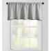 Bee & Willow Textured Herringbone Weave Window 1 Rod Pocket Valance Grey 50”x18”