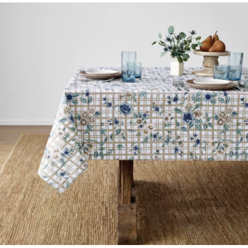 Bee & Willow™ Cottage Floral 60-Inch x 102-Inch Oblong Tablecloth in Peyote