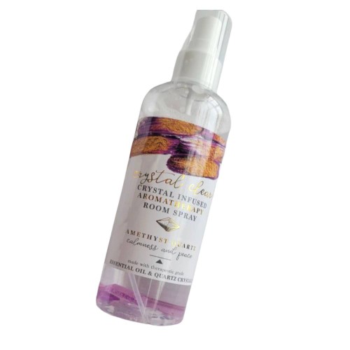  CRYSTAL INFUSED AROMATHERAPY ROOM SPRAY AMETHYST QUARTZ