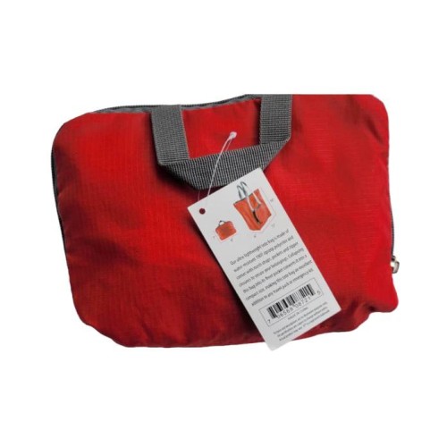 SE RED WATERPROOF COLLAPSABLE HANDBAG