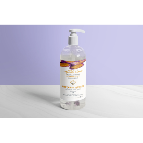  CRYSTAL INFUSED AROMATHERAPY ROOM SPRAY AMETHYST QUARTZ