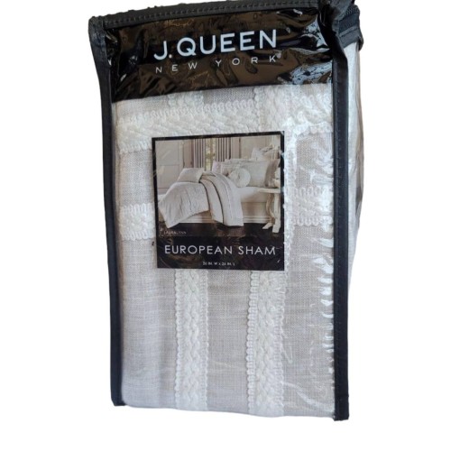 J QUEEN NEW YORK Lauralynn European Sham 26 In x 26 In Beige