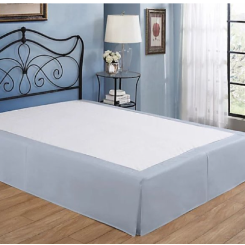  Nestwell 15-Inch Wraparound Bed Skirt in Light Blue