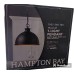 Talullah 1-Light Matte Black Pendant Lighting with Gold Interior