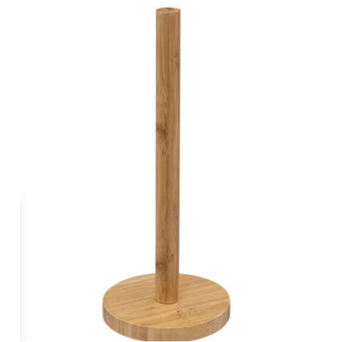 Bamboo paper towel holder