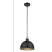 Talullah 1-Light Matte Black Pendant Lighting with Gold Interior