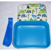 All Boxed Up Eco Friendly Lunch Box - Blue/Green Elephants Sahara Desert