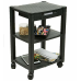 Mind Reader 3-shelf Printer Cart Stand With Wheels Drawer Cord 3 Tiers