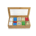 Estilo Bamboo Tea Storage Box, 10 Equally Divided Compartments