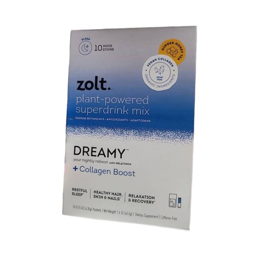 Zolt Plant-Powered Superdrink Mix Dreamy Ginger Tea 10 Packs