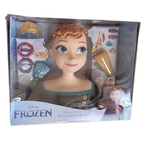 Disney's Frozen 2 Queen Anna Deluxe Styling Head, 18-pieces