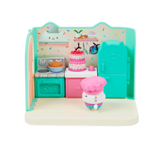 DREAMWORKS GABBY'S DOLLHOUSE BAKEY WITH CAKEY KITCHEN FURNITURE PLAY SET