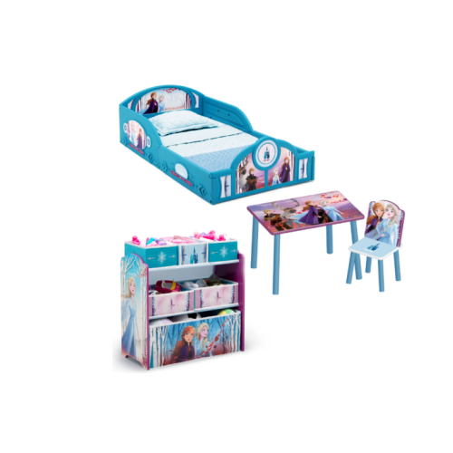 Disney Frozen Toddler Bedroom Set Girls Kids 4 Piece In a Box