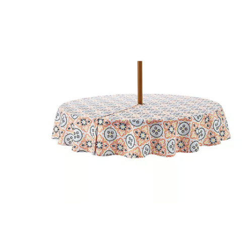 Everhome Taverna Tile Outdoor Umbrella Tablecloth 70 in round