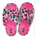 Women’s Kensie Memory Foam Slippers Rainbow Animal Prin