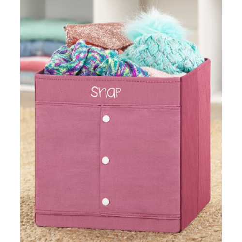 Whitmor Rose 'Snap' Learning Cube Storage Box  10 X 10 X 10 inches