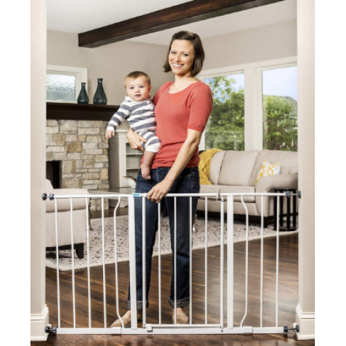 Regalo Easy Open 47-Inch Super Wide Walk Thru Baby Gate