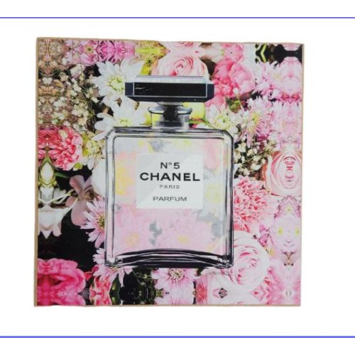 PARIS CHANEL NO 5 PERFUME BOTTLE FRAMED WALL ART