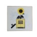 Fairchild Paris Chanel Bottle Sunflower Hanging Plaque