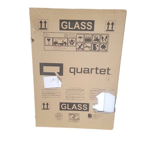 Quartet Infinity Magnetic Glass Marker Board, 36 X 24, White