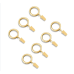 Studio 3B™ Beveled Clip Rings in Polished Brass (Set of 7)