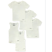 Isotoner Boys' 5-Piece Crew Neck T-Shirts And Tank Tops Set - white, 6/8