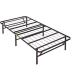 Amazon Basics Foldable Metal Platform Bed Frame with Tool Free Setup, 14 Inches High, Twin, Black 