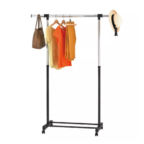 Adjustable Single Rod Garment Rack Black - Room Essentials™