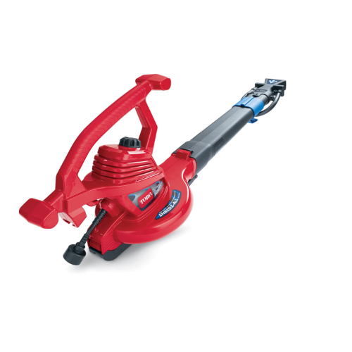 Toro 51621 UltraPlus Leaf Blower Vacuum, Variable-Speed (up to 250 mph) with Metal Impeller, 12 amp,Red