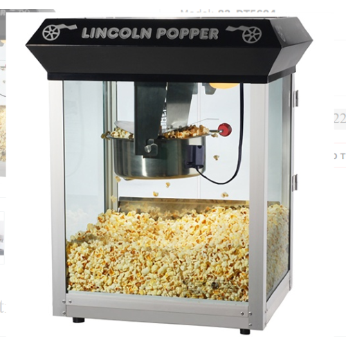 Great Northern 83-DT5604 Lincoln 8oz Popcorn Machine Black