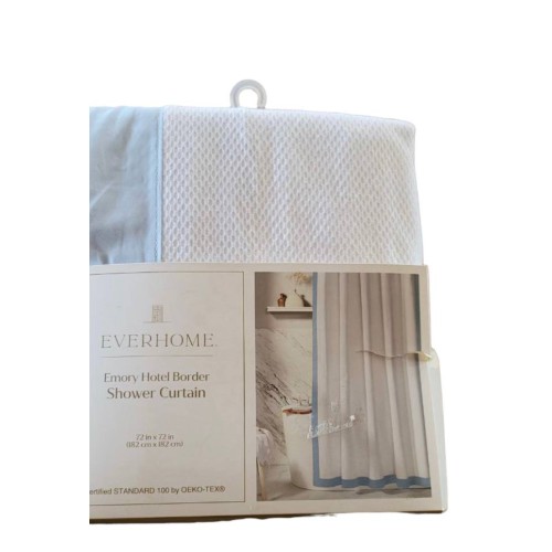 Everhome Emory 72-Inch X 72-Inch Standard Shower Curtain in Skyway