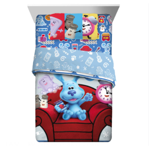  Blue's Clues & You 3 Piece Twin Sheet Set Nickelodeon Microfiber NWT