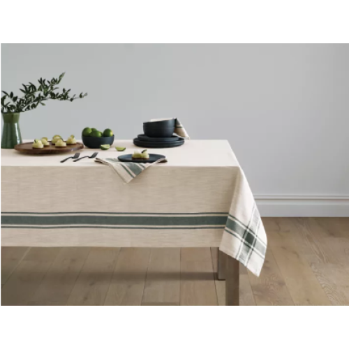 Our Table™ Ezra Border Stripe 60-Inch x 120-Inch Oblong Tablecloth in Green