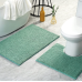 Blue Lagoon Spa Collection 2 Piece Cotton Bath Rug Set Green